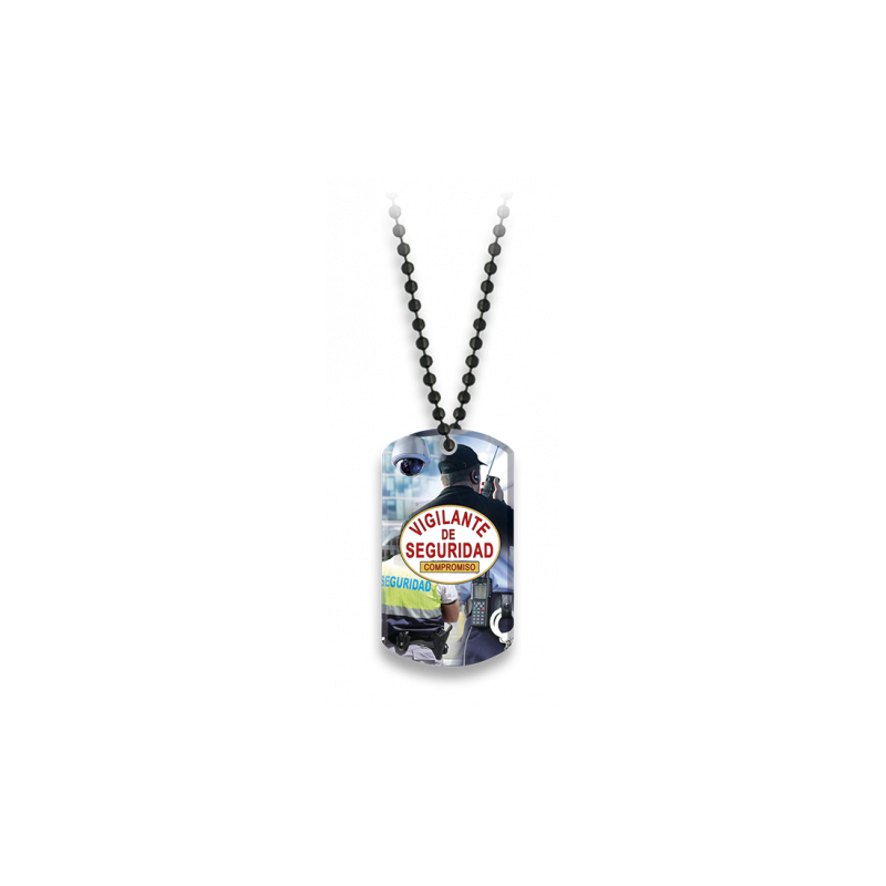 Dog tag necklace VIGILANTE SEGURIDAD (SP)