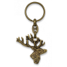 llavero oro viejo ciervo