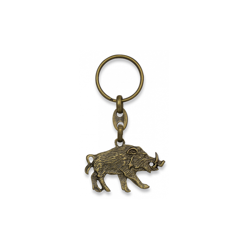 llavero oro viejo jabali