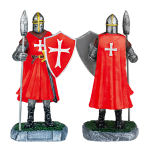 Roter Templer Schild Speer Harz