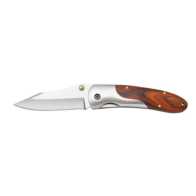 Lame de couteau en bois et acier : 7 cm