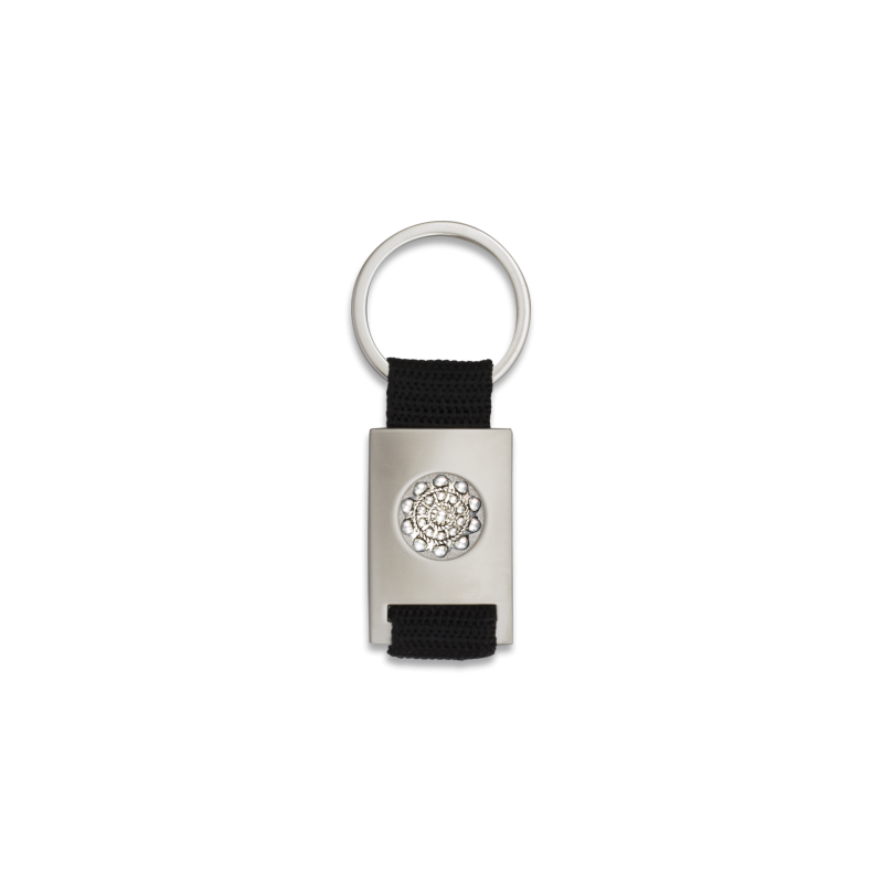 Black ribbonchrome key-ring CHARRO