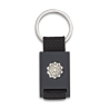 Llavero rectangulo negro + cinta negra