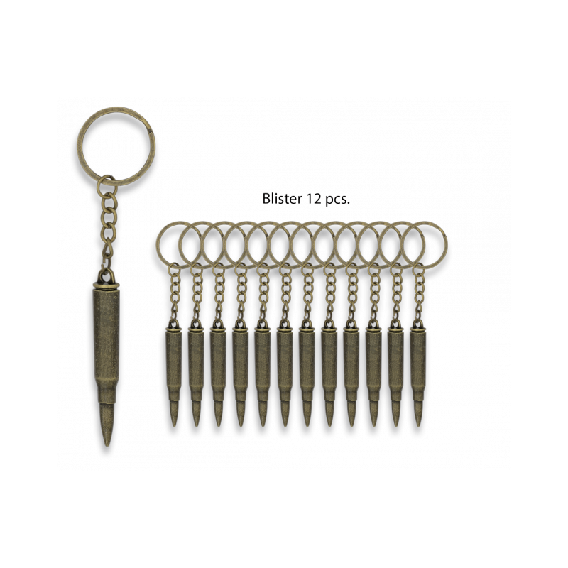 Chaveiro Bullet Blister 12 PCes