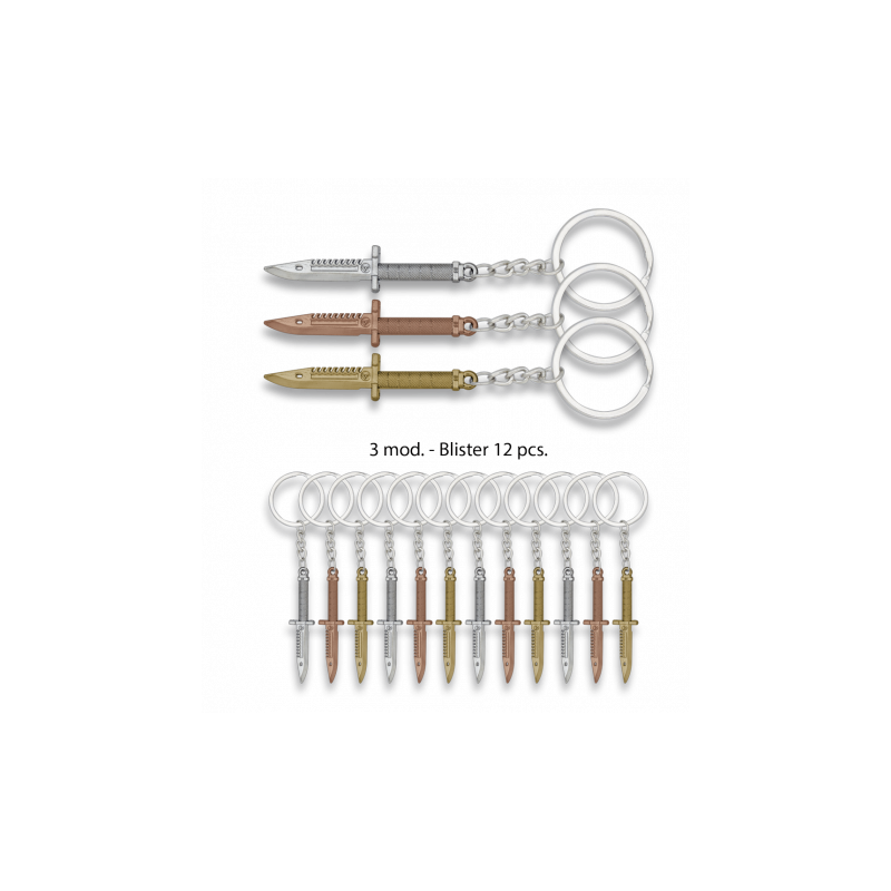 Knife key-ring Blister 12 pcs