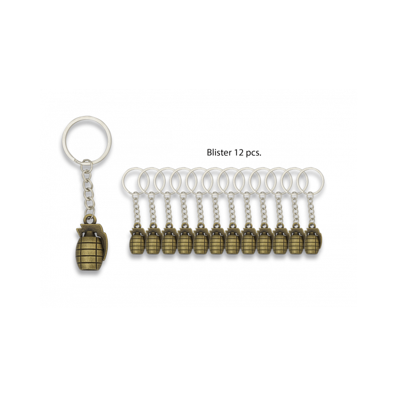 Grenade key-ring Blister 12 pcs