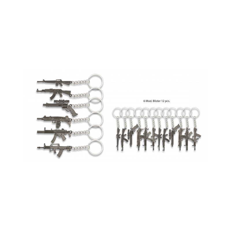 Portachiavi Blister Armi 12 pz