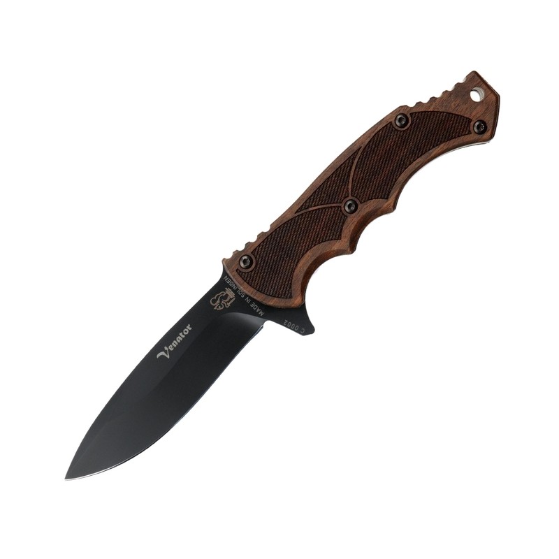 Couteau noir Eickhorn Venator - Bois