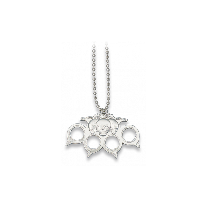Skull silvery pendant