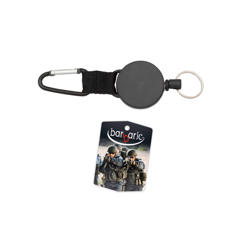 Ausziehbarer Schlüsselanhänger mit Karabiner