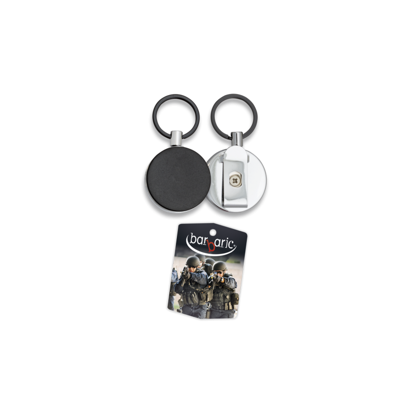 Ausziehbarer Schlüsselanhänger (BlackSilver)