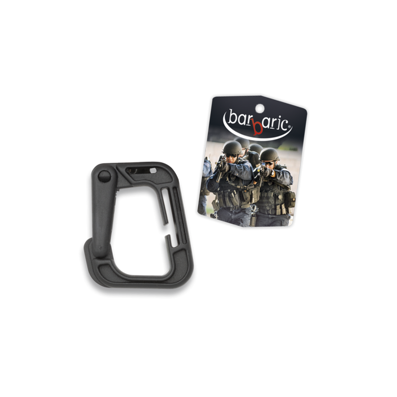 Mousqueton en ABS noir