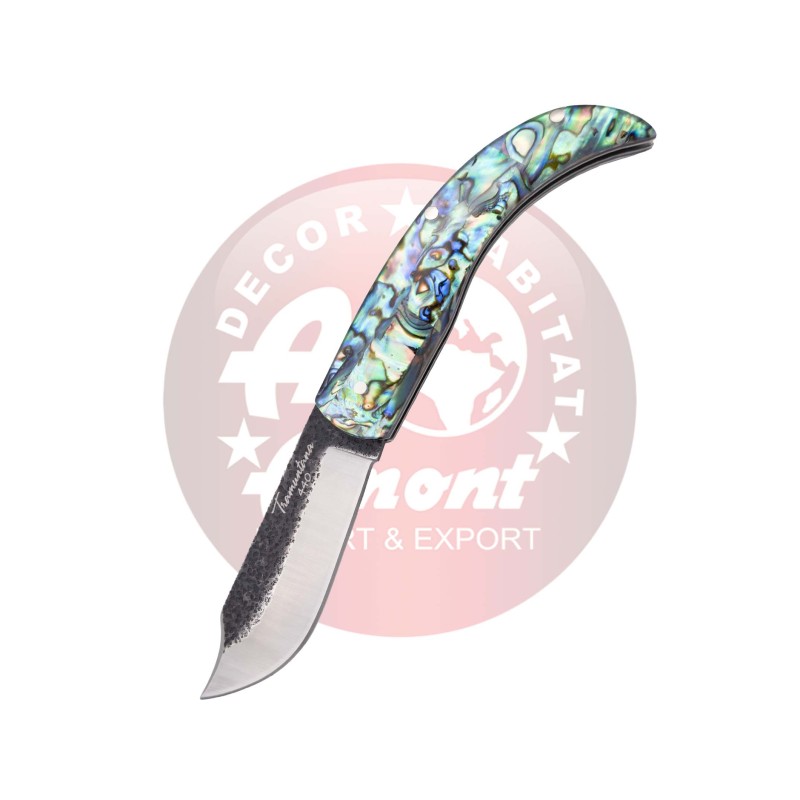 Rustic Acrylic Mother-of-Pearl Pocket Knife