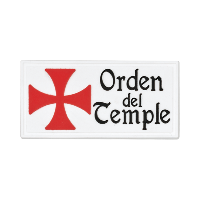 Orden Del Temple patch 6x3 cm Velcro