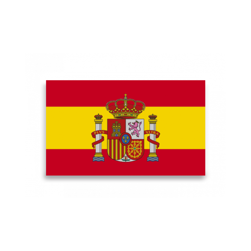 Wax drop sticker Spanish flag Little
