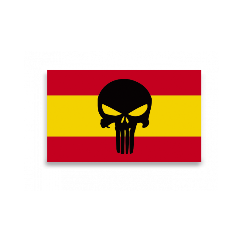 Autocollant Cire Goutte Espagne Crâne