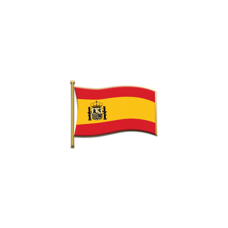 Spanish constitutional flag pin 25x19 cm