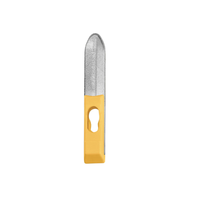 Afiador amarelo com revestimento de diamante