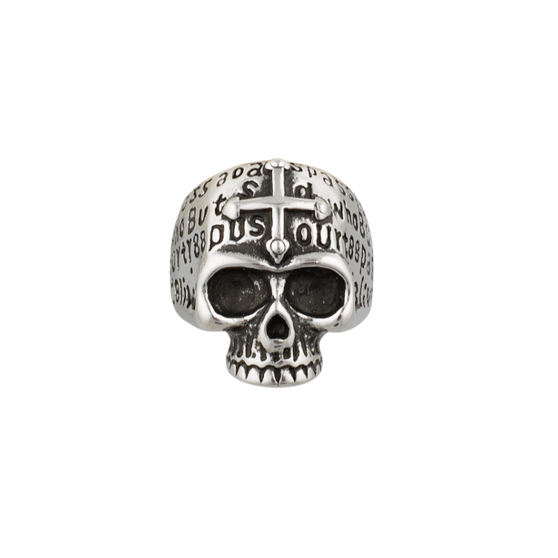 Bague Skull-Cross Carving19 &oslash