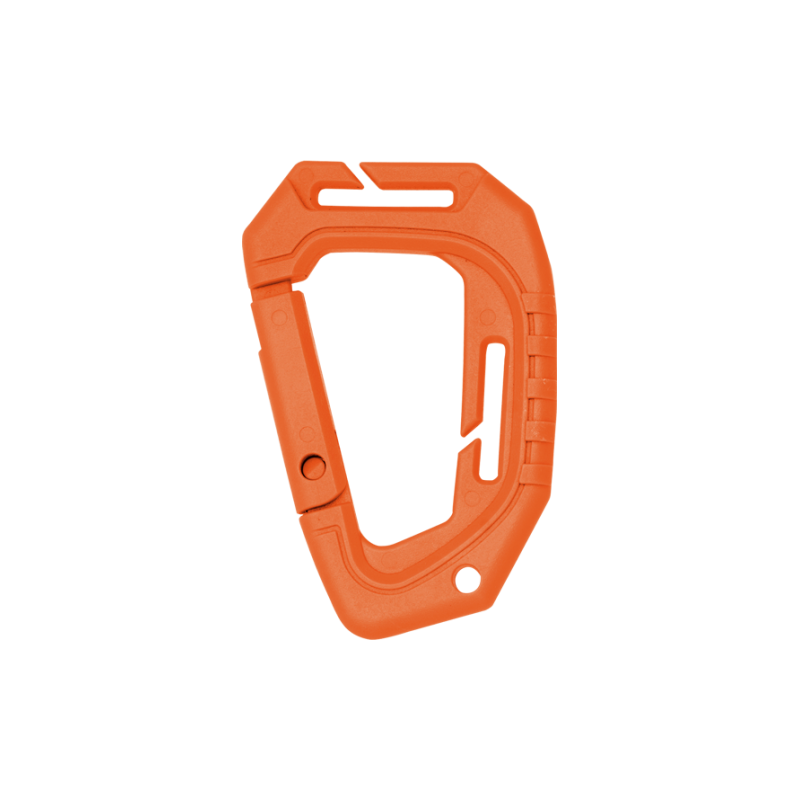 Mousqueton en fibre orange