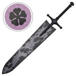 Spada ornamentale Black Clover con supporto