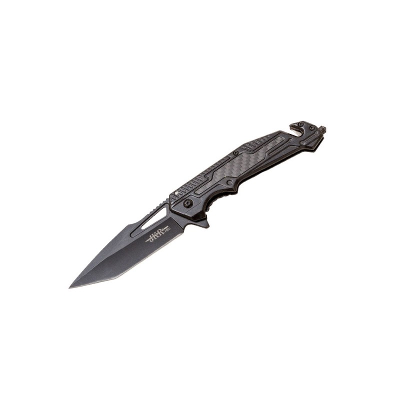 JKR PRO 10.009 Sportmesser, Griff aus Carbonfaser und G10.