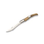 Lama per impugnatura in legno di zebra per coltello arabo 9,8 cm