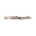Poignée en acier pour couteau japonais avec finition bronze satiné H/7,5 cm