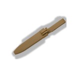 Coltello militare marrone Guaina ABS H/ con canale da 16,8 cm