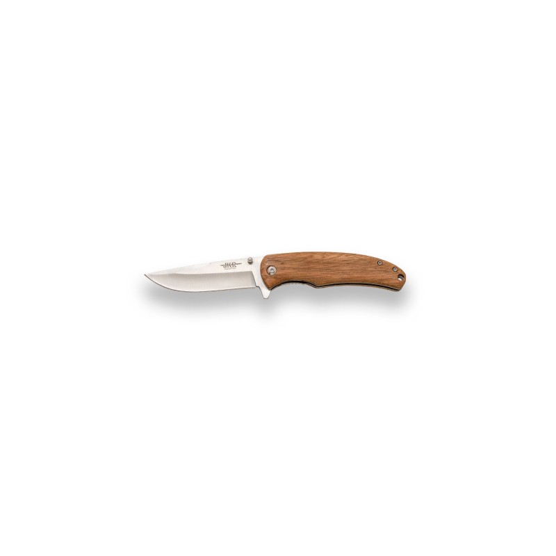 Couteau JKR797, poignée en bois zébré lame de 8,5 cm