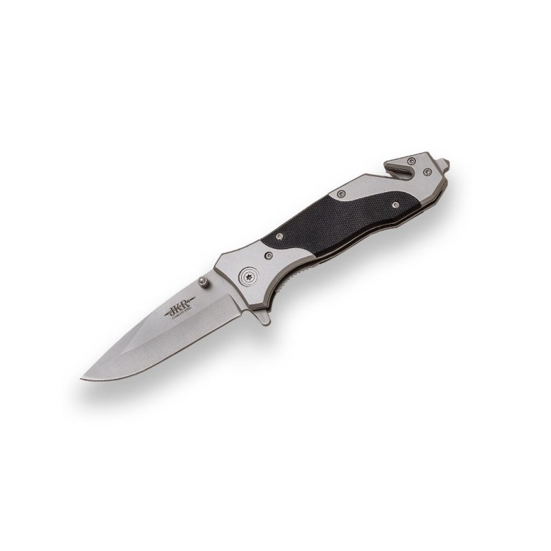 Ouverture manuelle du couteau de secours JKR755 avec poignée en fibre et lame de 9 cm