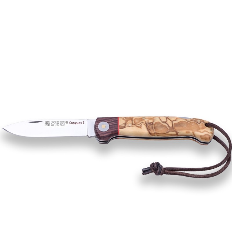 Couteau de chasse Joker Kangourou I Lame 8,5 cm Bois d’olivier