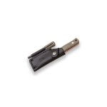 Cuchillo Joker Erizo TS1 Puño Micarta Canvas Verde H/ 7,5 cm Funda Piel Con Pedernal