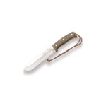 Joker faca de sobrevivência Nomad 6,5" Micarta com cabo preto e bainha de kydex com ferroceiro
