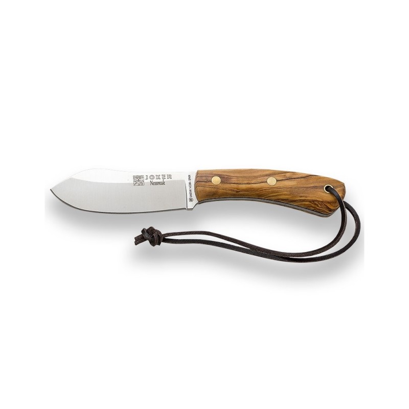 Cuchillo bushcraft Joker Nessmuk , Mango de olivo