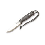 Bushcraft e Faca de Sobrevivência Joker cabo de lona micarta preta Bushlord com ferrocerium