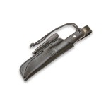 Bushcraft e coltello di sopravvivenza Joker manico di tela micarta nera Bushlord con ferrocerio