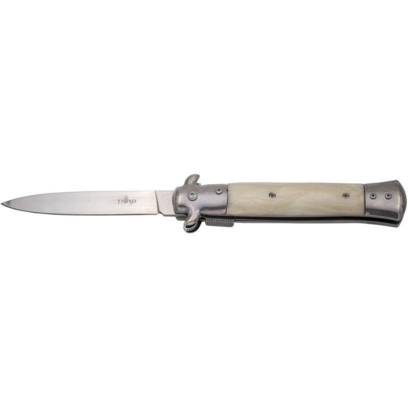 Navaja estilete 17249B, Mango de Aluminio con ABS Blanco