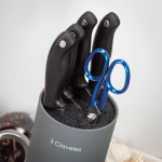 Tappo universale per coltello 3 Claveles grigio rotondo