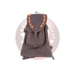 Sac à dos de chasse en cuir avec drapeau espagnol