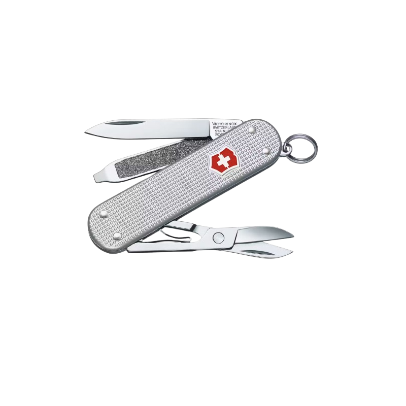Navaja Victorinox Classic SD aluminio estriado