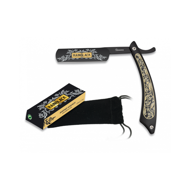 RAINBLACK Albainox Friseurmesser. 10.5