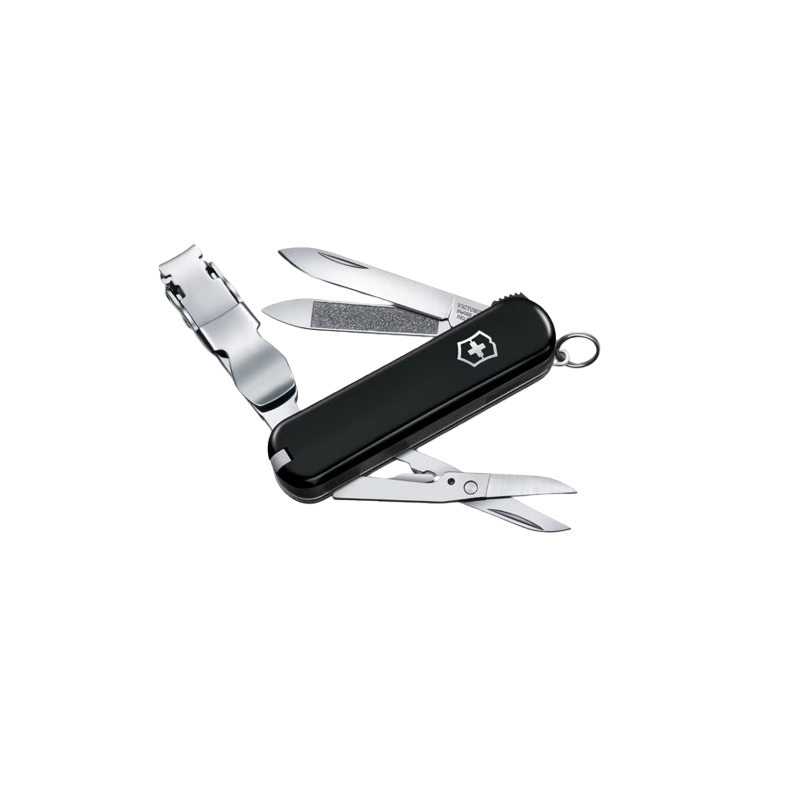 Victorinox Rasoir noir 580 à pince à ongles