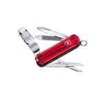 Victorinox Rasoir translucide rouge 580 à pince à ongles