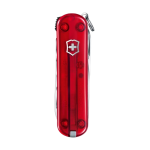 Victorinox Nail Clip 580 roter durchscheinender Rasierer