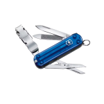Victorinox Nail Clip 580 blauer durchscheinender Rasierer