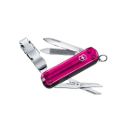 Navaja Victorinox Nail Clip 580 rosa translucido