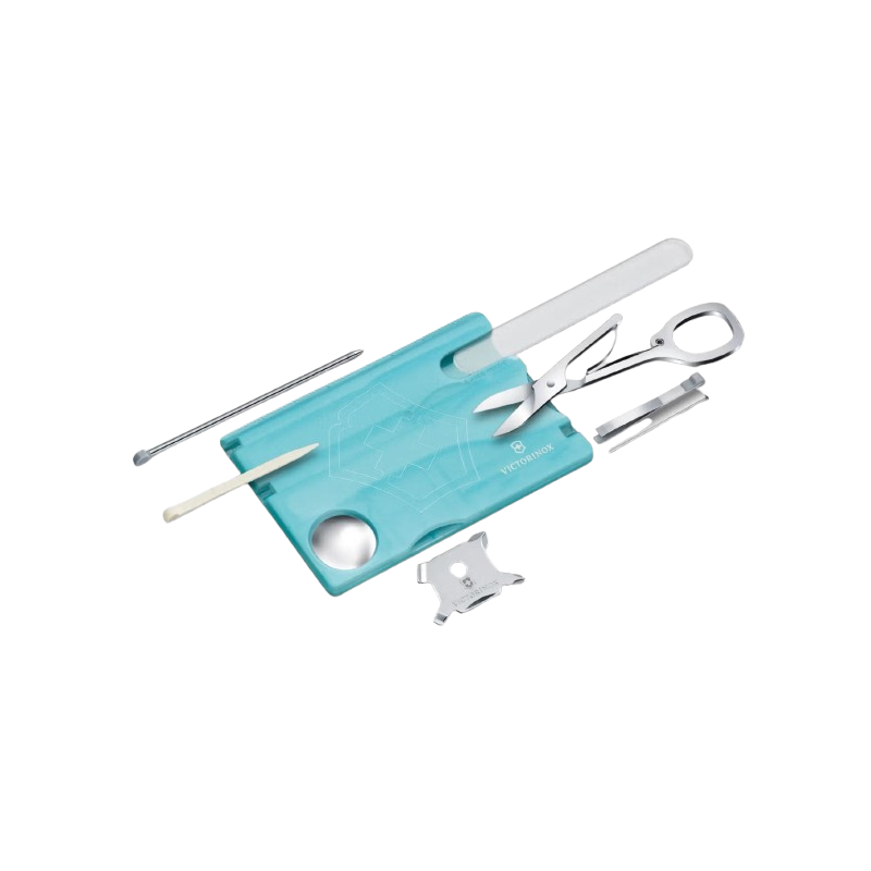 Navaja Victorinox Swiss card nailcare azul