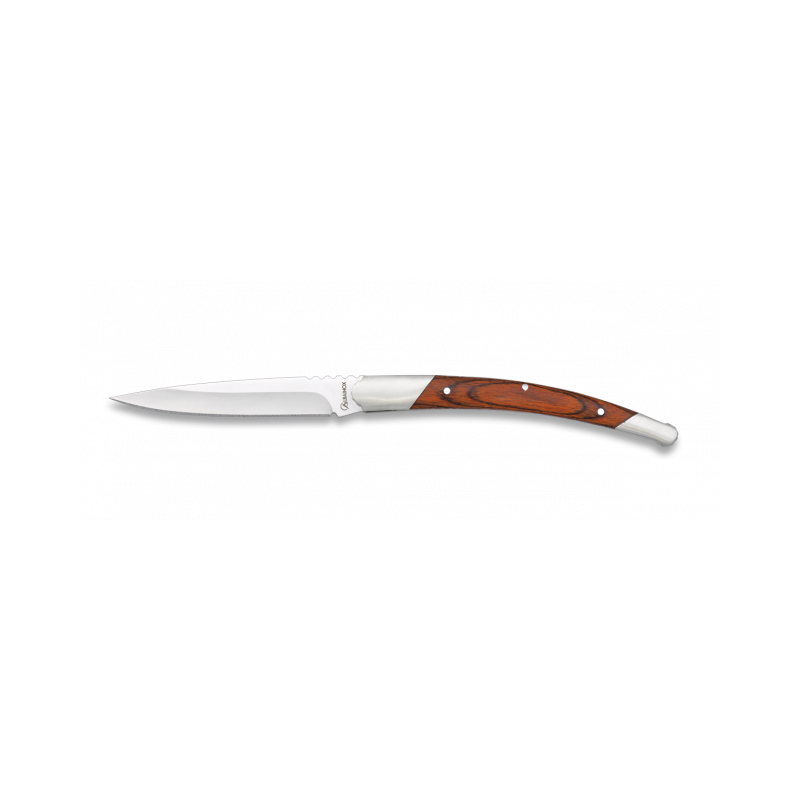 Coltello in legno rosso Albainox. Scheda tecnica 8.5