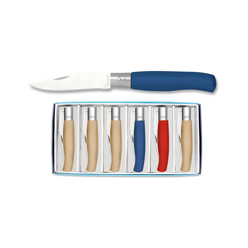 Set 6 Albainox pocket knifes Assorted colours